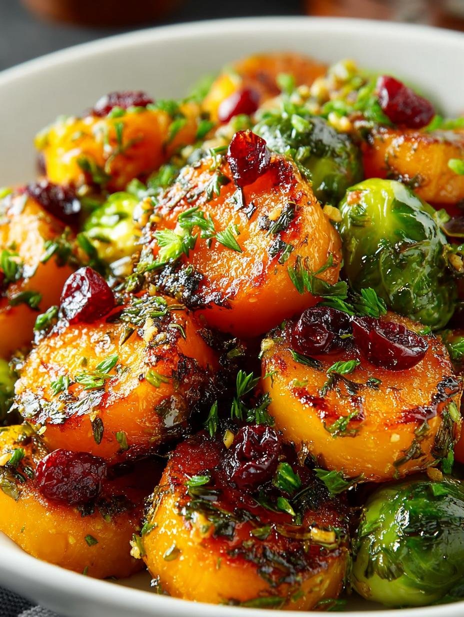 Delicious Butternut Squash Brussels Sprouts Salad Recipe - Butternut Squash Brussels Sprouts - additional detail