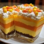 Candy Corn Layered Pudding