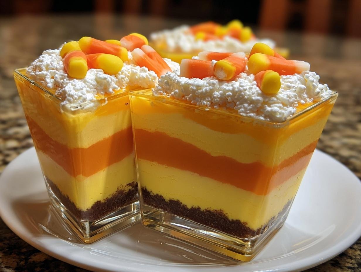 Candy Corn Layered Pudding: Amazing 1-Hour Treat