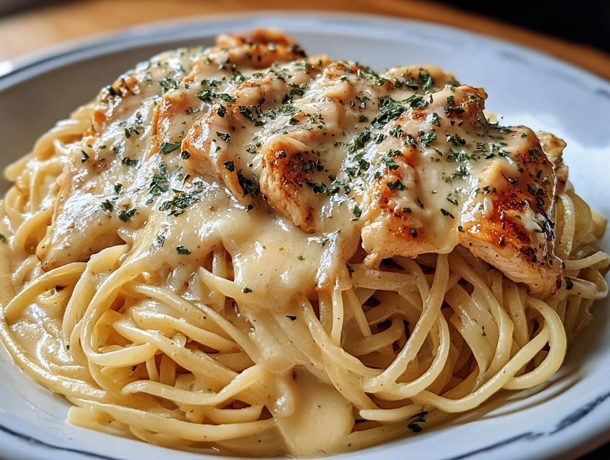 Chicken Smothered Cheesy Alfredo: 30 Min Comfort Food - Chicken Smothered Cheesy Alfredo - additional detail