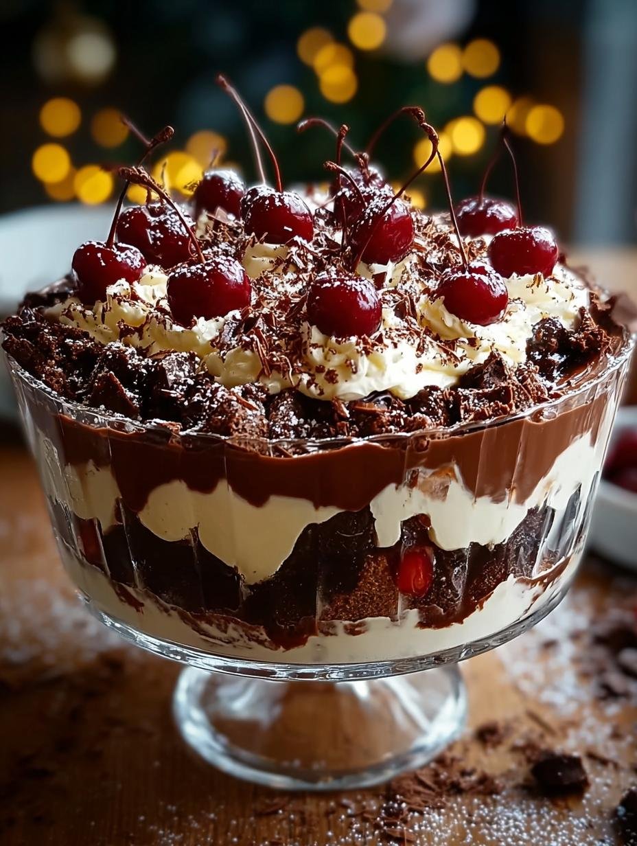Christmas Black Forest Trifle: 7 Layers of Joyful Indulgence - Christmas Black Forest Trifle - additional detail