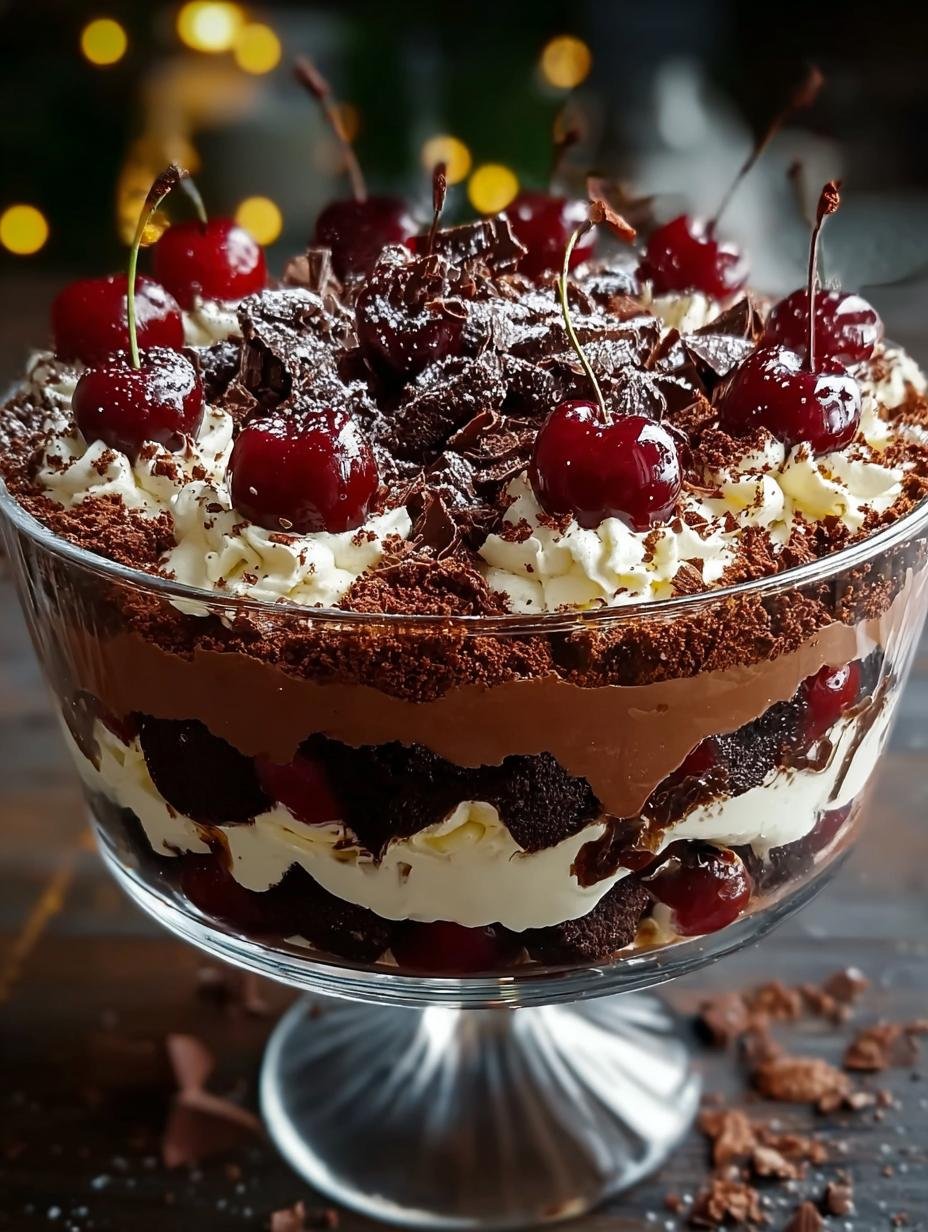 Christmas Black Forest Trifle: 7 Layers of Joyful Indulgence