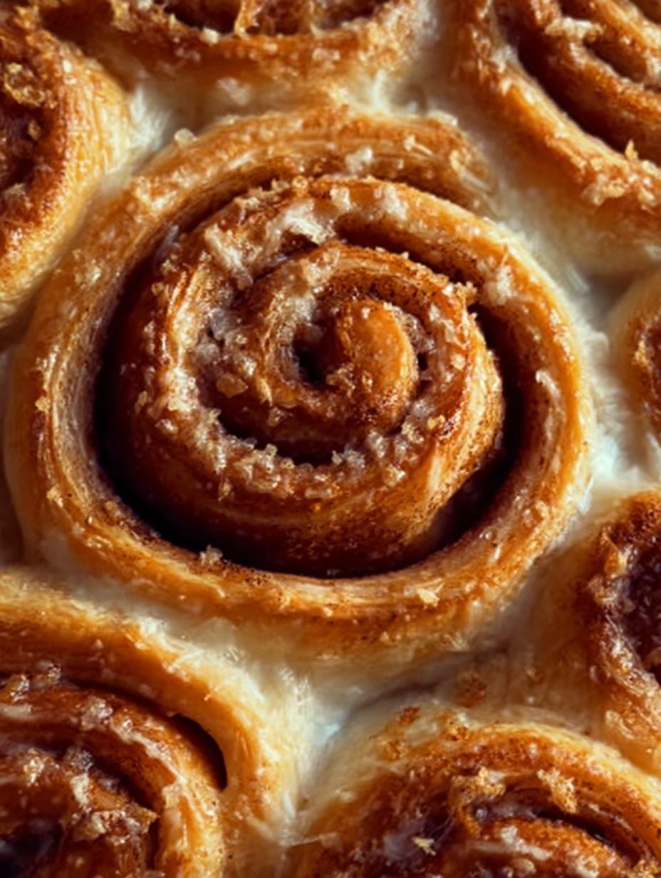 Amazing Cinnamon Roll Phyllo Dough: 160 Calories of Joy - Golden brown cinnamon roll phyllo dough pastries drizzled with white glaze on a baking sheet