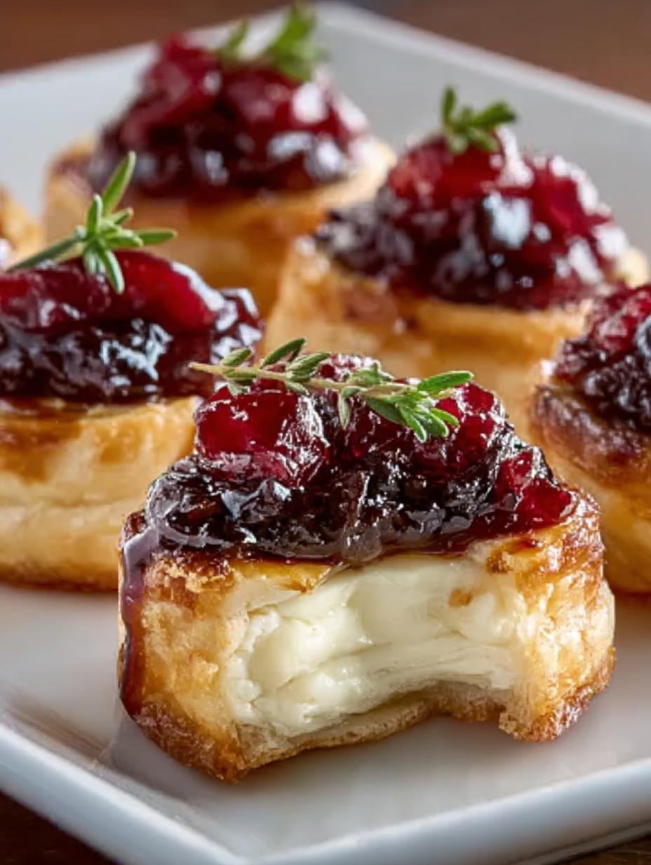 Irresistible Cranberry Brie Bites for the Holidays - Cranberry Brie Bites - main visual representation