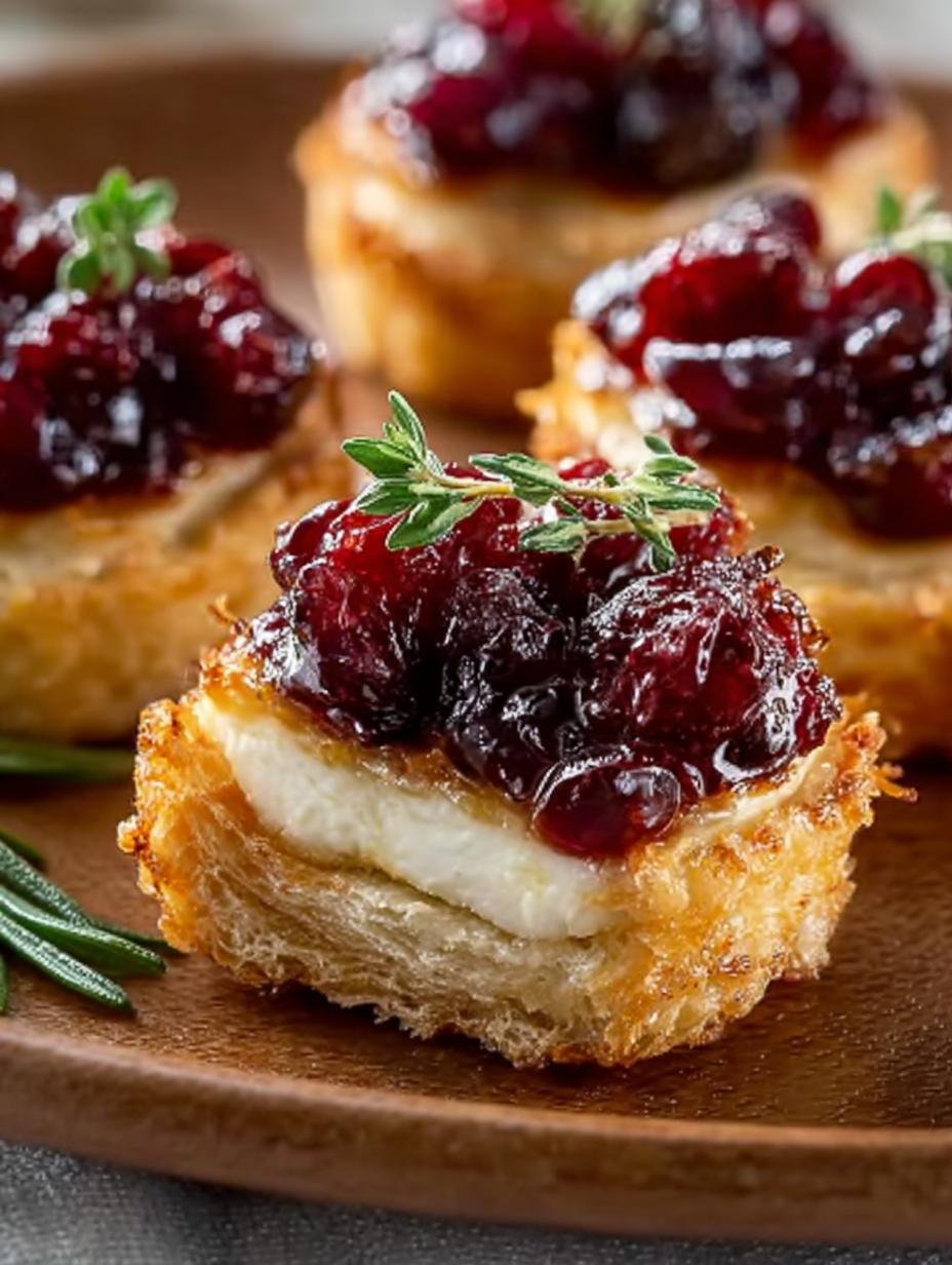Irresistible Cranberry Brie Bites for the Holidays - Cranberry Brie Bites - additional detail