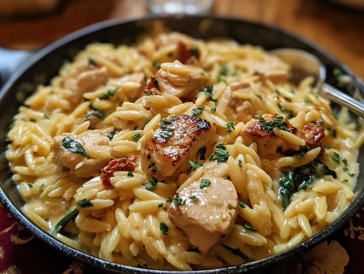 Amazing Creamy Chicken Orzo in 1 Hour - Creamy Chicken Orzo Your - main visual representation