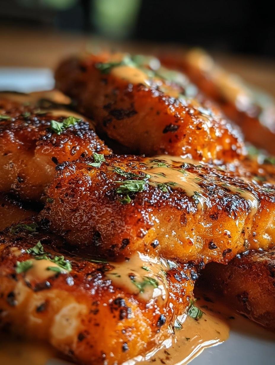 Delicious Crispy Bang Bang Salmon bites drizzled with creamy sauce, ready to be served as an amazing dinner secret