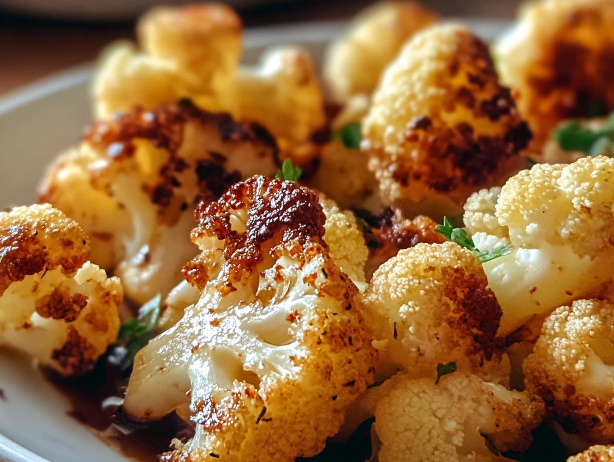 Crispy Roasted Cauliflower - additional detail