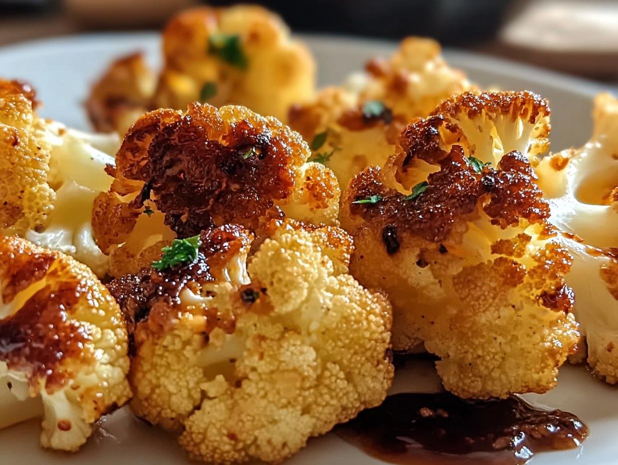 Crispy Roasted Cauliflower - additional detail