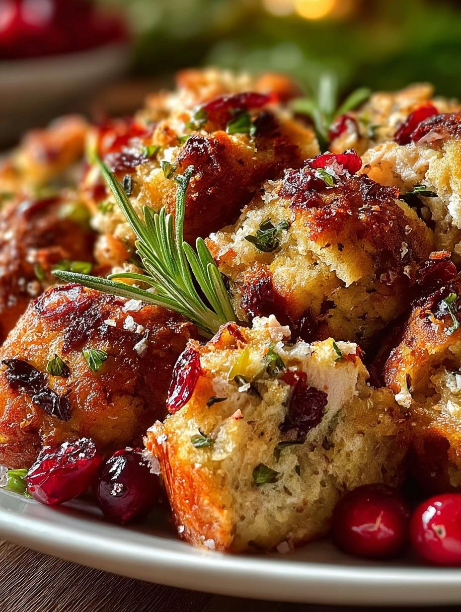 Festive Cranberry Turkey Stuffing Balls for Holiday Cheers - Festive Cranberry Turkey Stuffing - additional detail