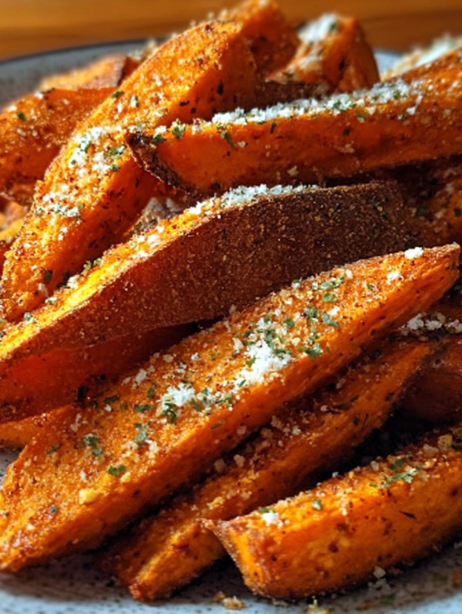 Garlic Parmesan Sweet Potato: 1 Miracle Side Dish - Garlic Parmesan Sweet Potato - main visual representation
