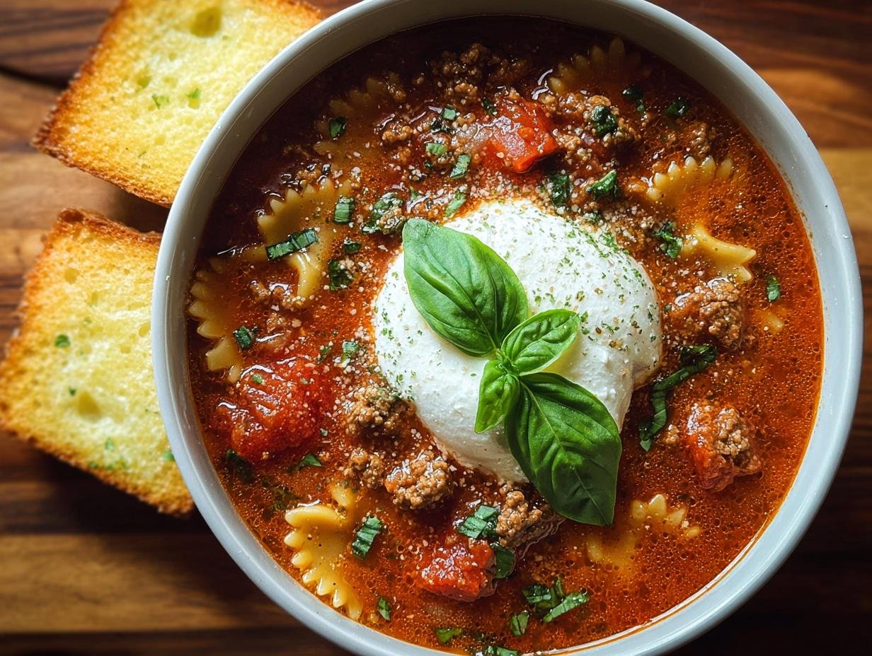 Hearty Beef Lasagna Soup: 1 Pot Comfort