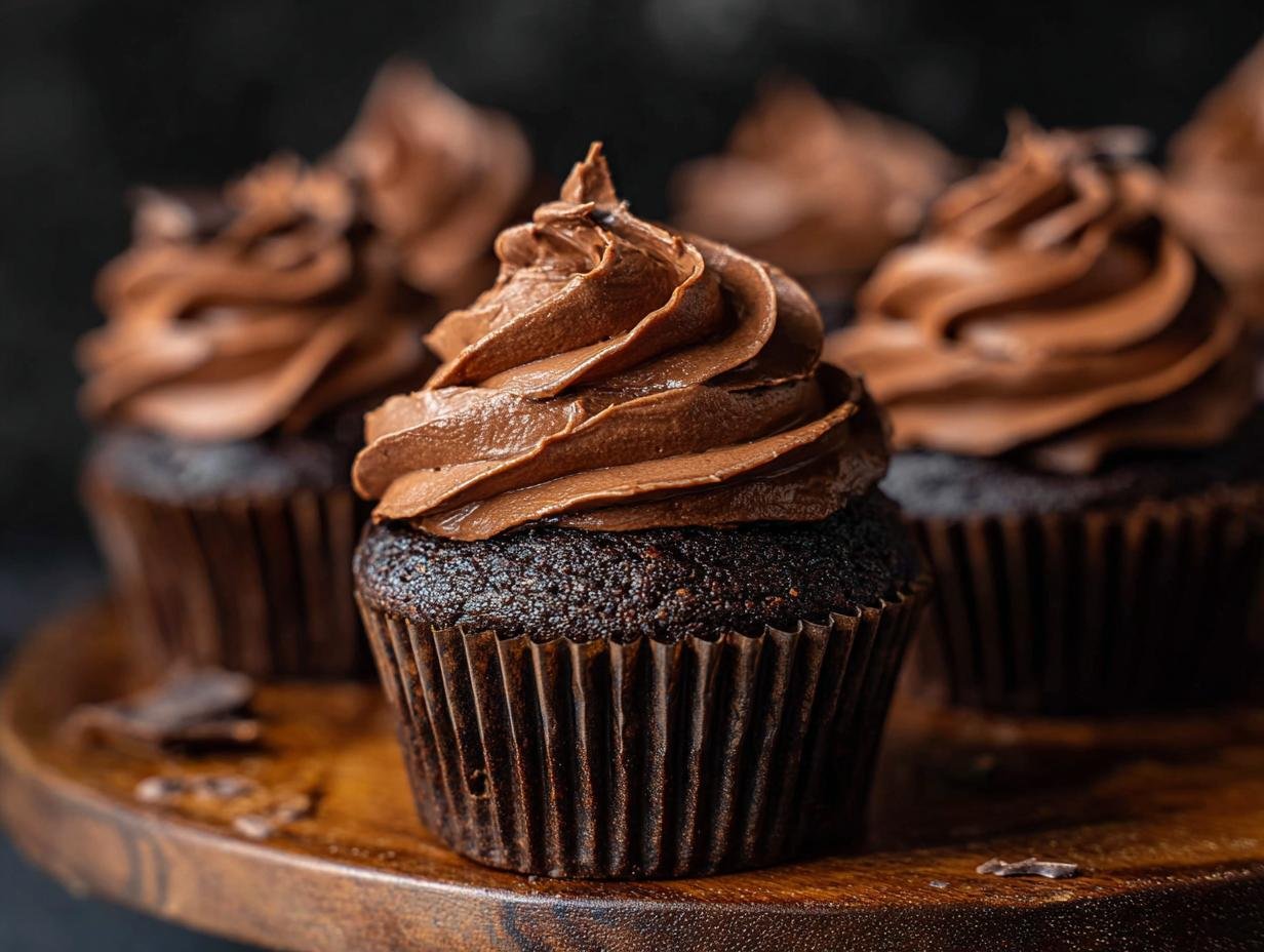 Irresistible Chocolate Pumpkin Cupcakes: 10 Moist Bites - Irresistible Chocolate Pumpkin Cupcakes - additional detail