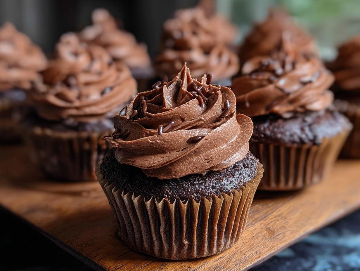 Irresistible Chocolate Pumpkin Cupcakes: 10 Moist Bites - Irresistible Chocolate Pumpkin Cupcakes - additional detail