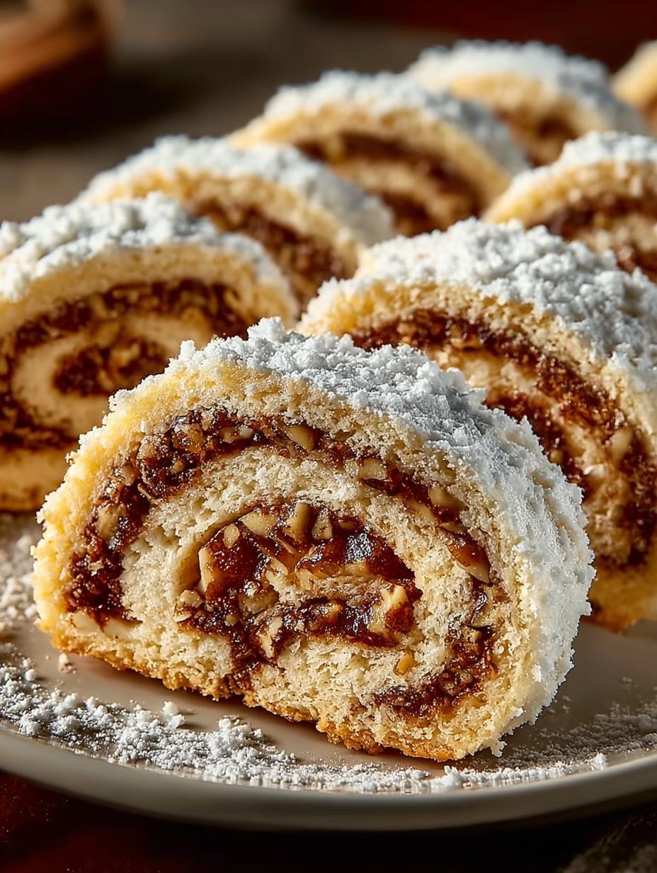 Italian Nut Roll Cookies