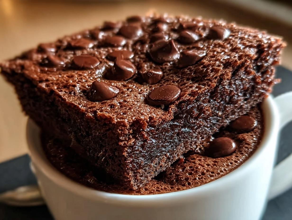 Perfect Microwave Brownie Mug 1 Minute Treat - Microwave Brownie Mug - additional detail
