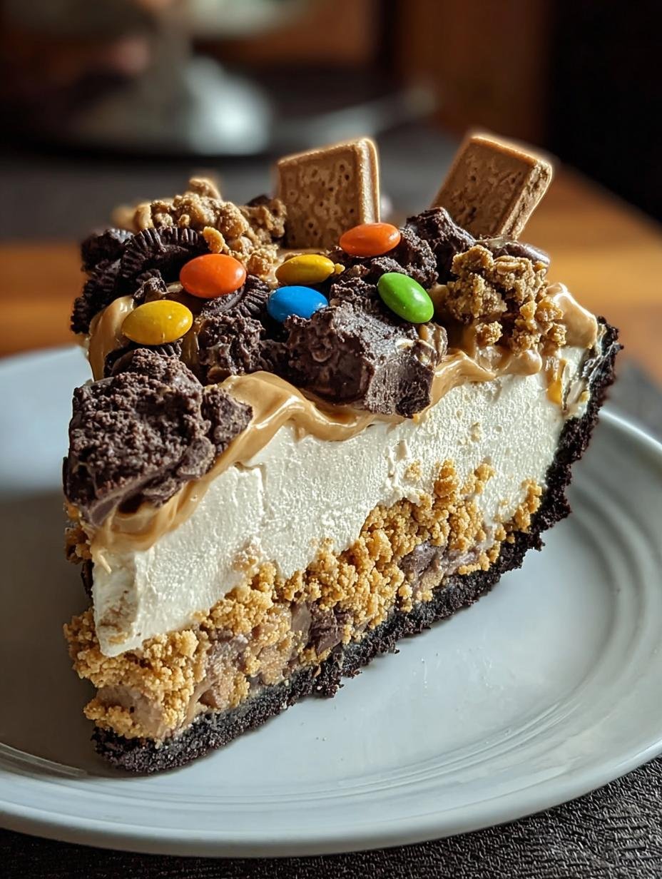 Monster Cookie Peanut Butter Pie: Deliciously Creamy