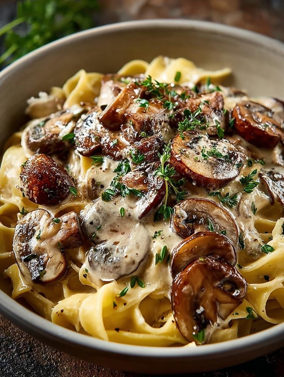Mushroom Stroganoff: 7 Steps to Comforting Vegan Bliss - Mushroom Stroganoff - main visual representation