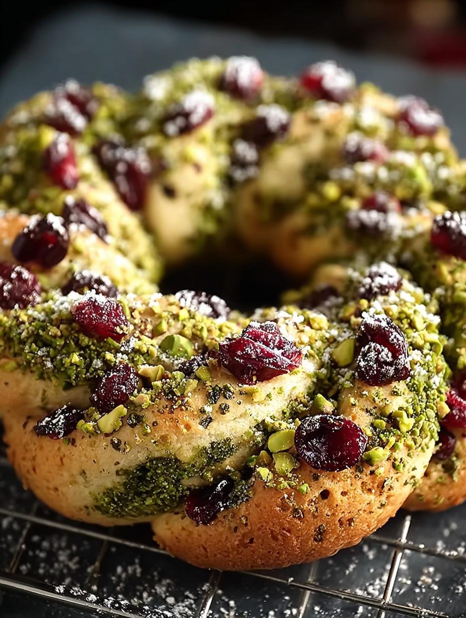 Delicious Pistachio Cranberry Wreath Cookies for Joyful Holidays - Pistachio Cranberry Wreath Cookies - main visual representation