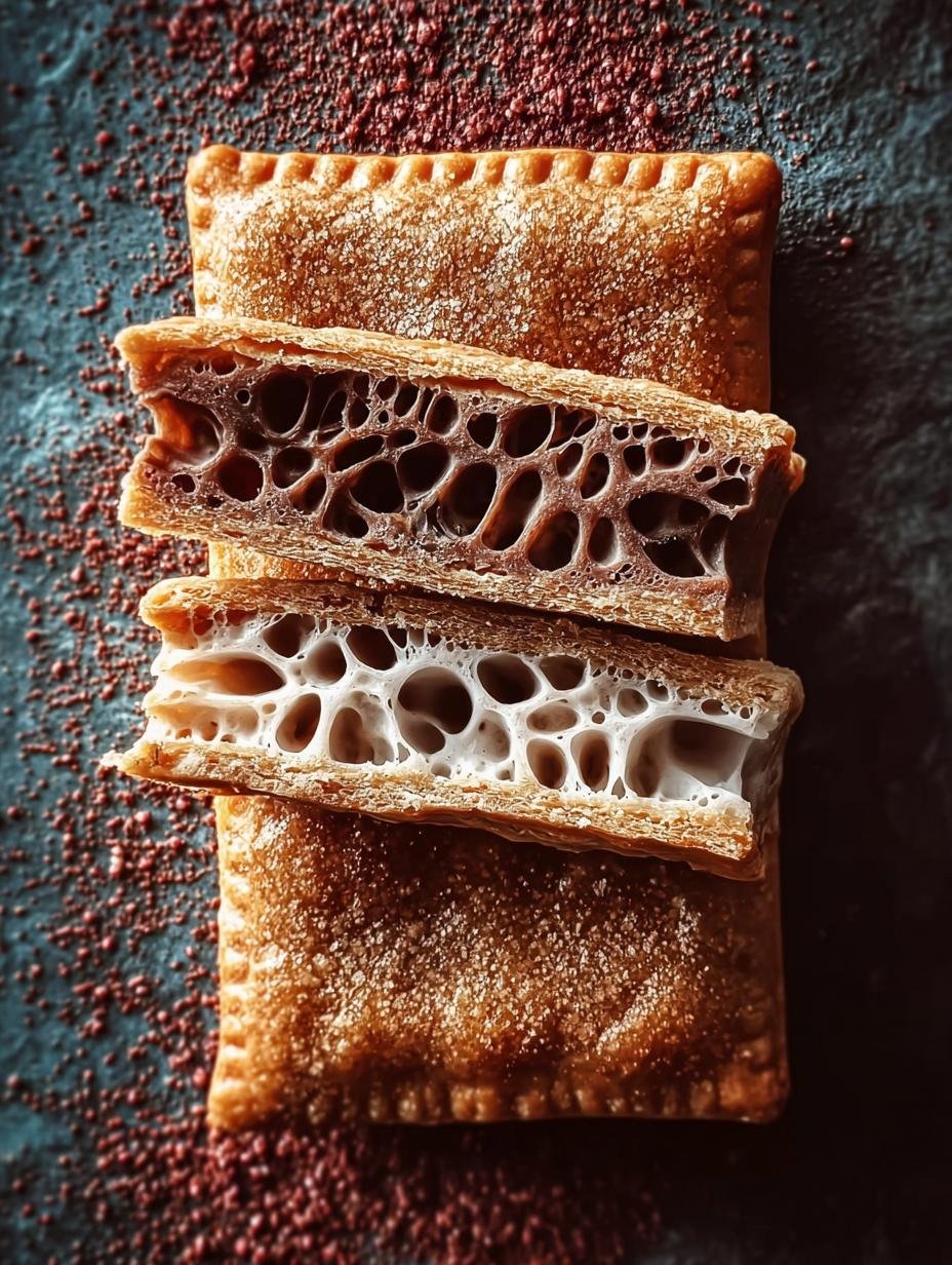 Close-up of a freshly baked Protein Pop Tart, showing flaky crust and berry filling, eliminating Protein Pop Tarts Guilt