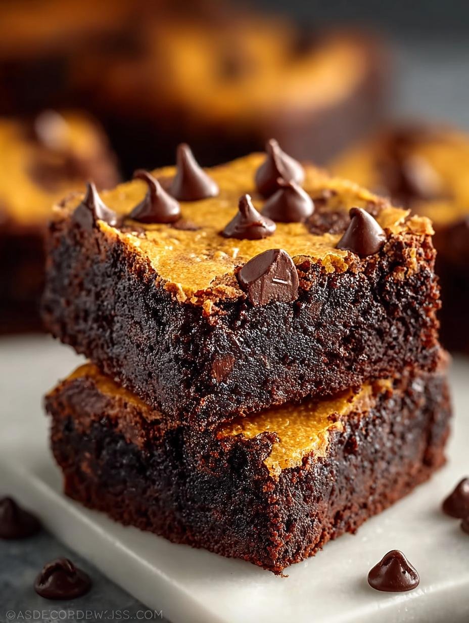 4-Ingredient Flourless Pumpkin Brownies for Fall Indulgence - Pumpkin Brownies - main visual representation