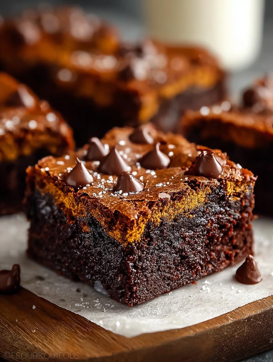 4-Ingredient Flourless Pumpkin Brownies for Fall Indulgence