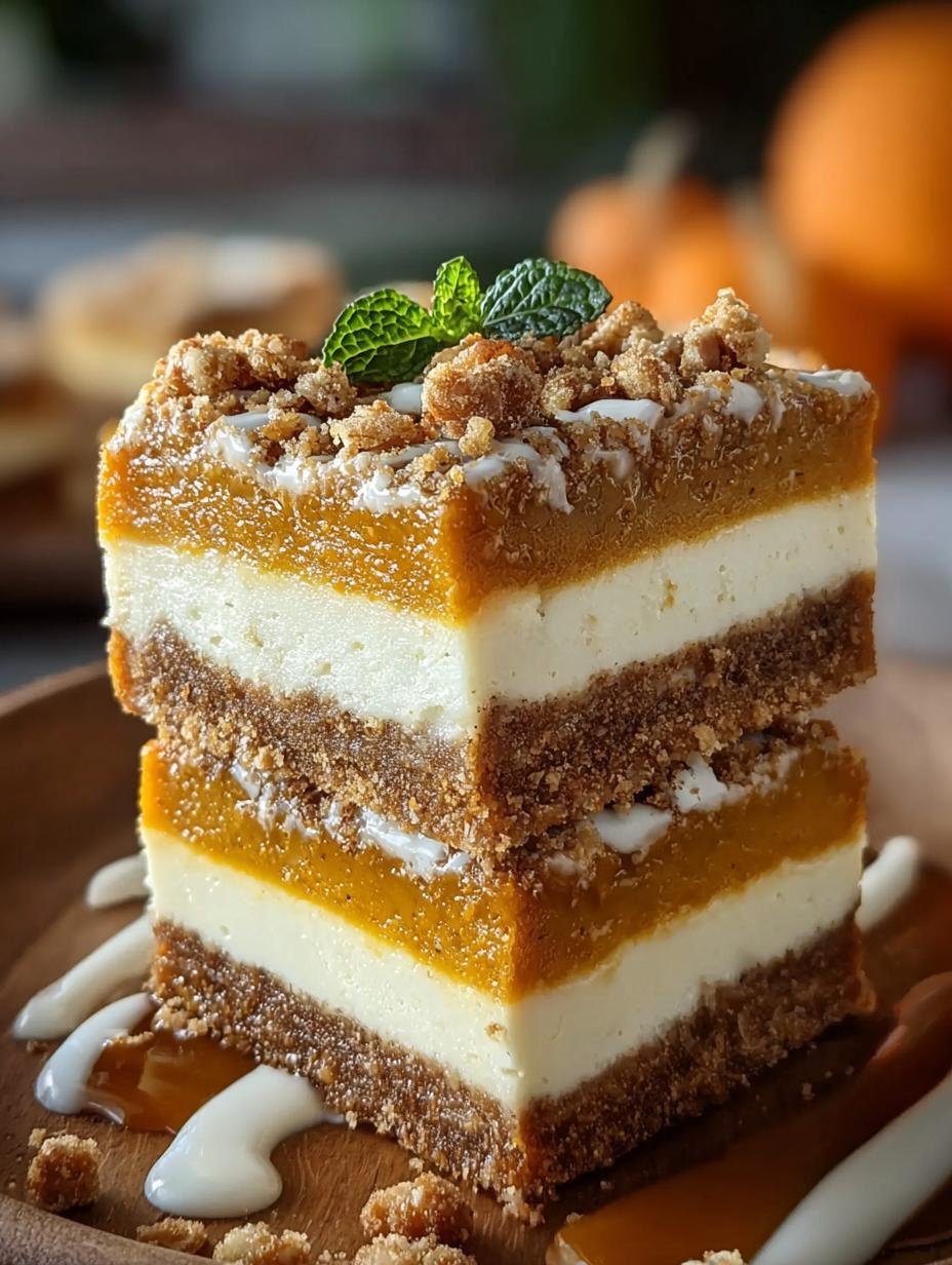 Pumpkin Cheesecake Bars: 10 Indulgent Fall Delights - Pumpkin Cheesecake Bars - additional detail