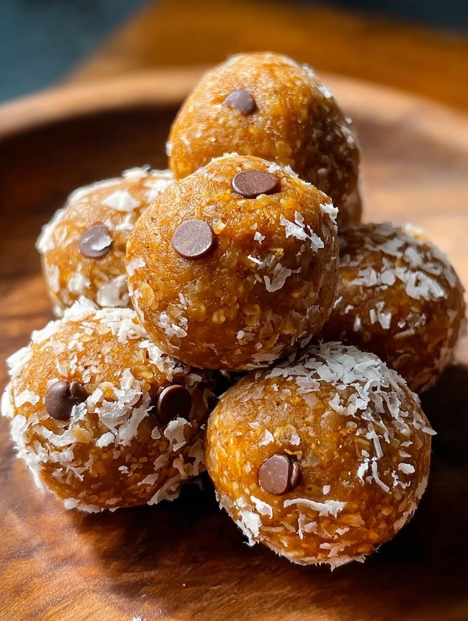 Amazing Pumpkin Protein Balls: 10 Min Prep Wonders! - Pumpkin Protein Balls - a close-up of perfectly formed pumpkin protein balls on a white plate