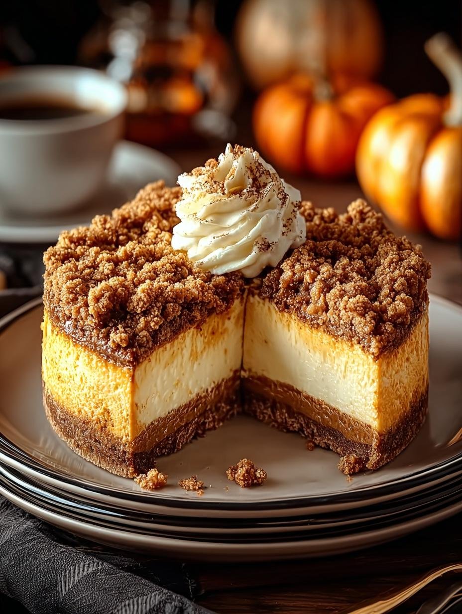 Pumpkin Streusel Cheesecake: 7 Reasons to Indulge This Fall - Pumpkin Streusel Cheesecake - main visual representation