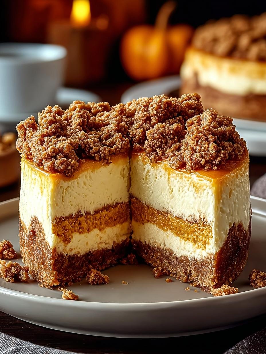 Pumpkin Streusel Cheesecake: 7 Reasons to Indulge This Fall - Pumpkin Streusel Cheesecake - additional detail