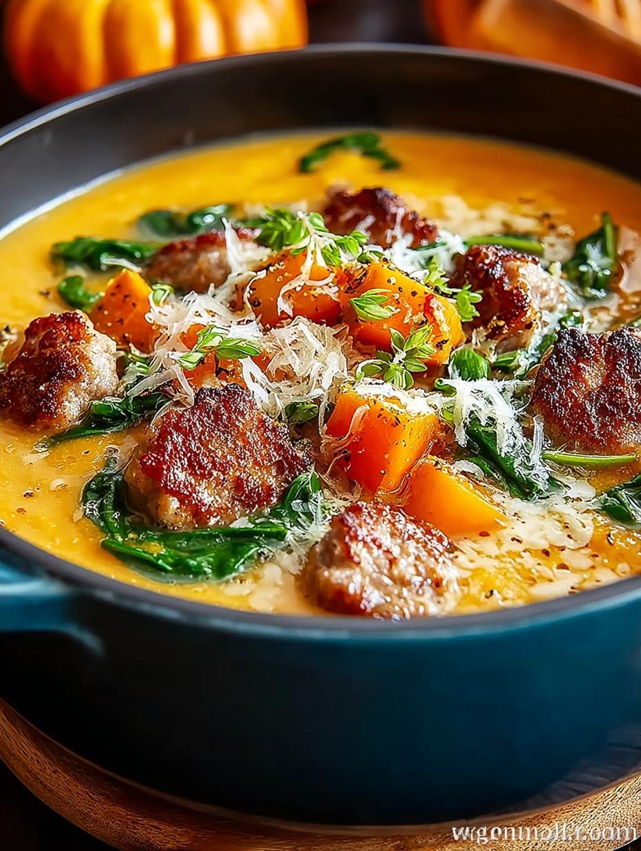 Hearty Roasted Butternut Sausage Soup for Chilly Nights - Roasted Butternut Sausage Soup - main visual representation