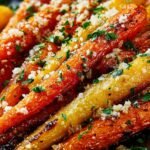 Roasted Garlic Parmesan Carrots