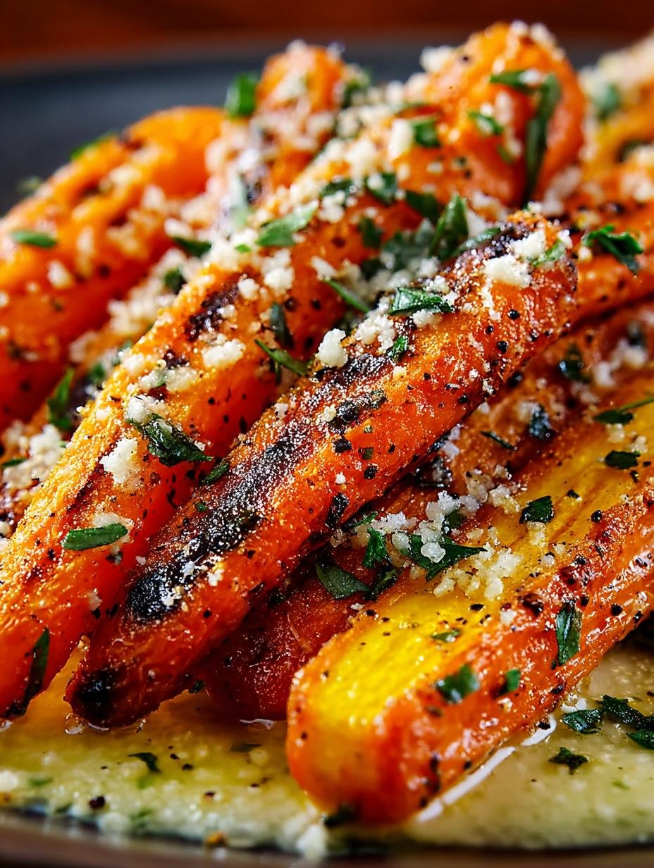 Delicious Roasted Garlic Parmesan Carrots Recipe - Roasted Garlic Parmesan Carrots - additional detail