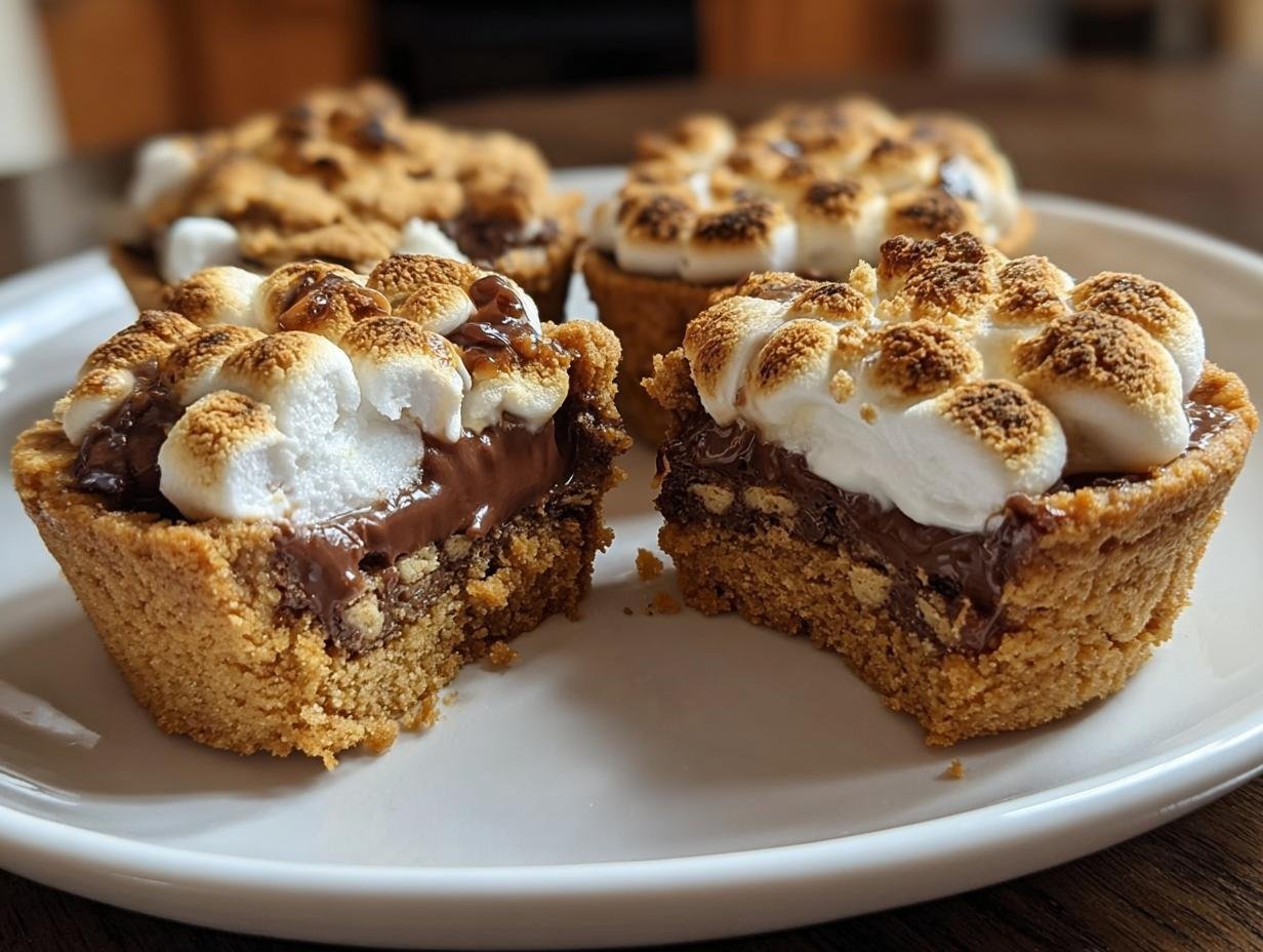 Gooey Smores Cookie Cups: Delightful Campfire Treat - Smores Cookie Cups Gooey - additional detail