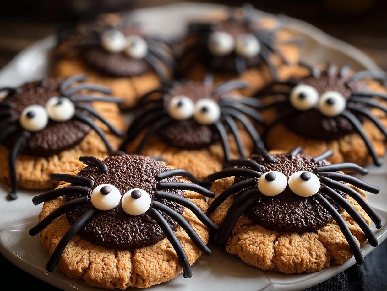 Spooky Spider Cookies: 1 frightfully fun recipe - Spooky Spider Cookies - additional detail