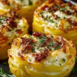 Stuffed Mashed Potato Nests