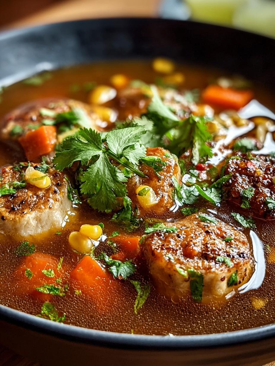 Hearty Tamale Soup with Tamale Dumplings for Comfort