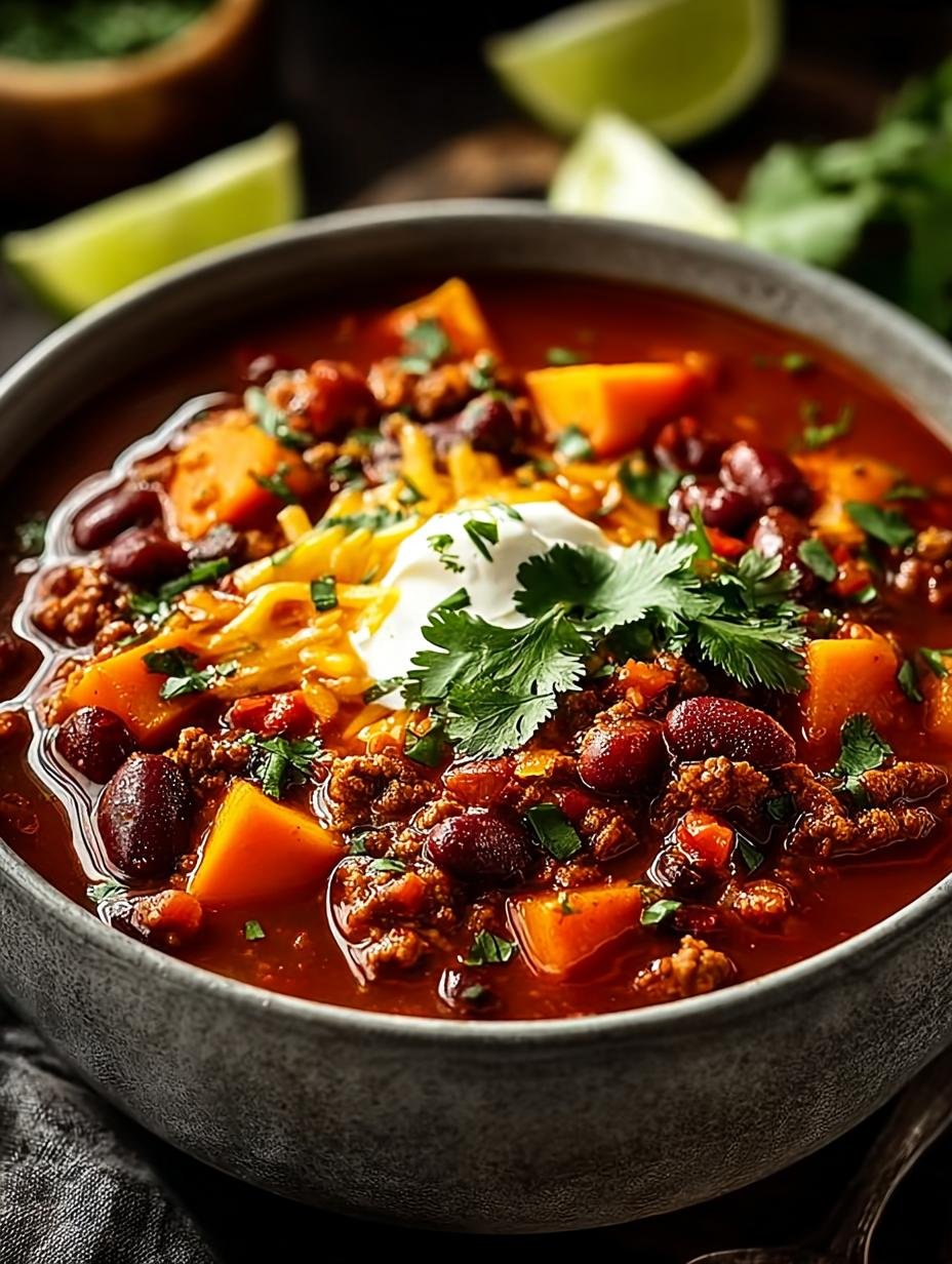 Hearty Turkey Sweet Potato Chili for Cozy Nights - Turkey Sweet Potato Chili - main visual representation