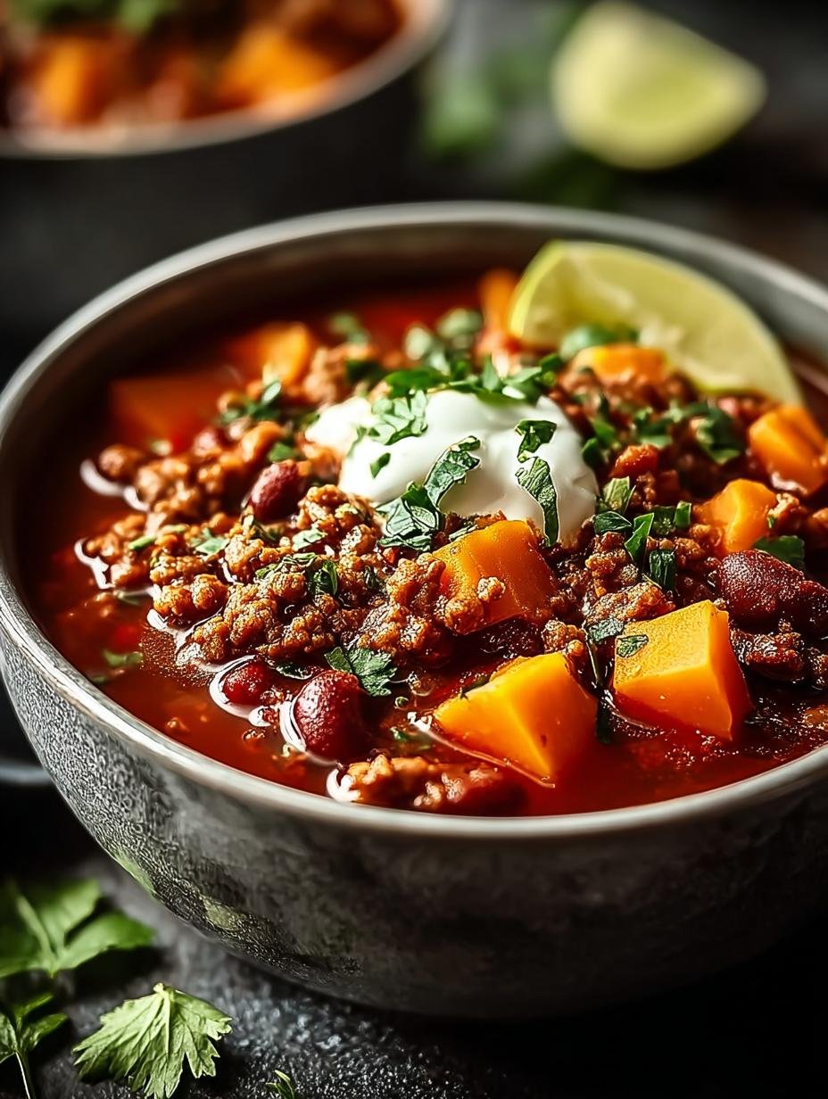 Hearty Turkey Sweet Potato Chili for Cozy Nights
