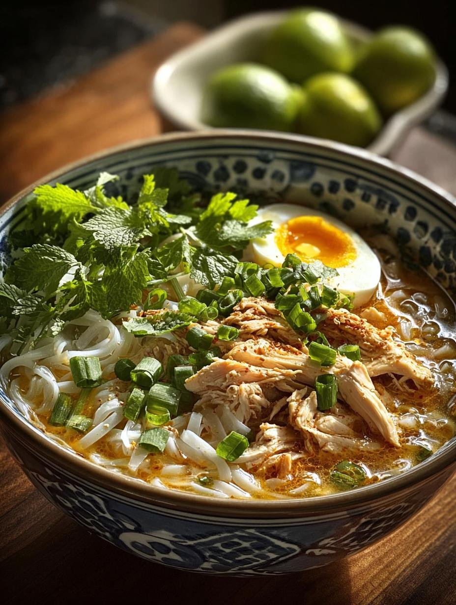 Vietnamese Chicken Egg Noodle Soup: 45-Minute Comfort