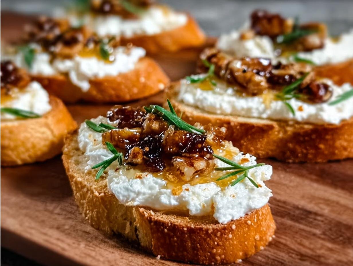 Whipped Feta Crostini Hot