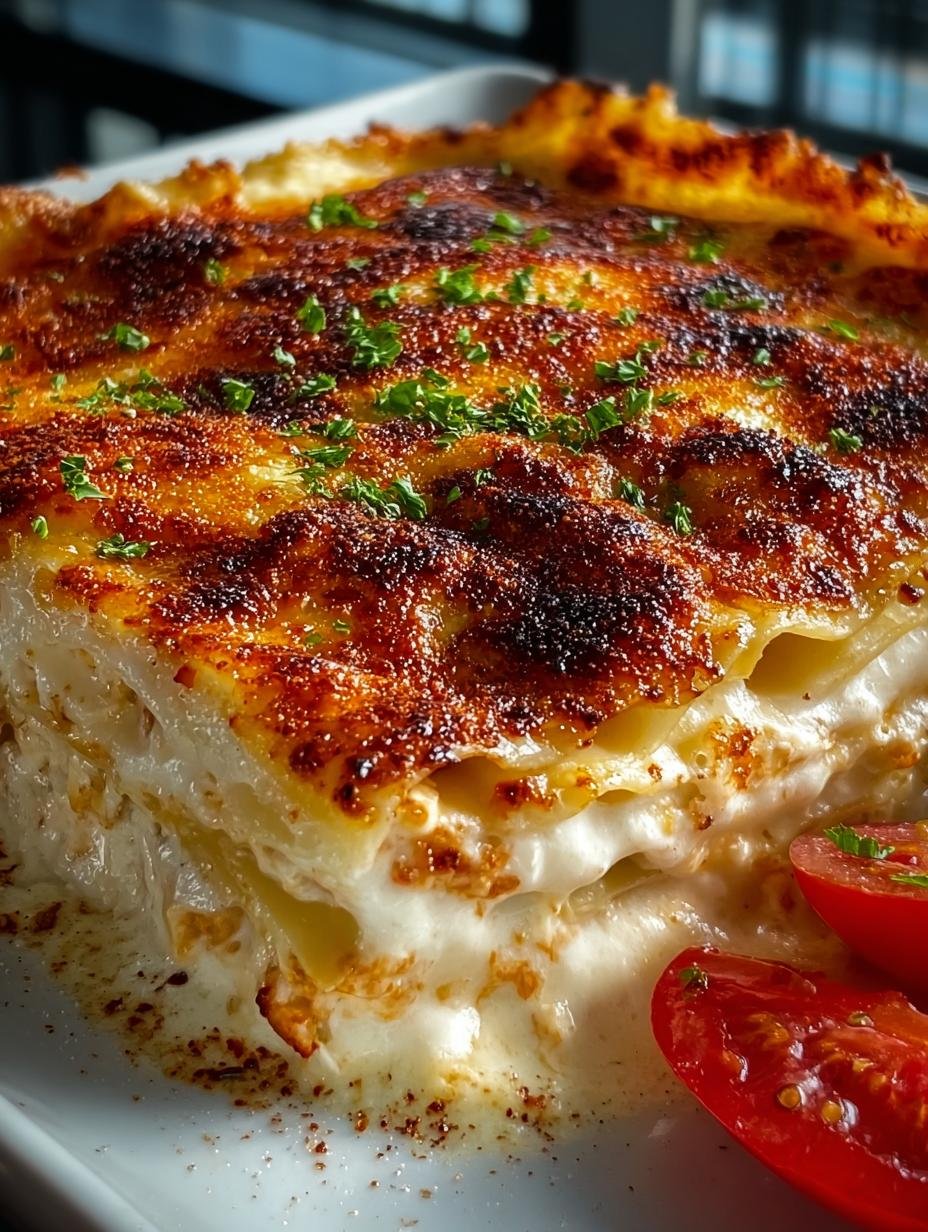 Alfredo Chicken Lasagna: 5 Creamy Layers of Comfort - Alfredo Chicken Lasagna - additional detail