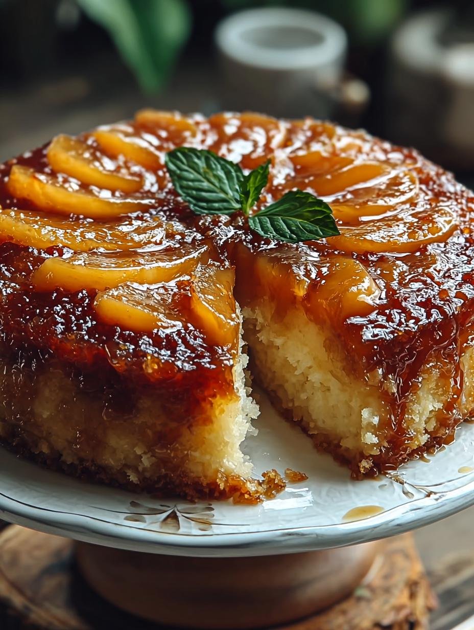 Irresistible Apple Upside Down Cake for Cozy Afternoons - Apple Upside Down Cake - additional detail
