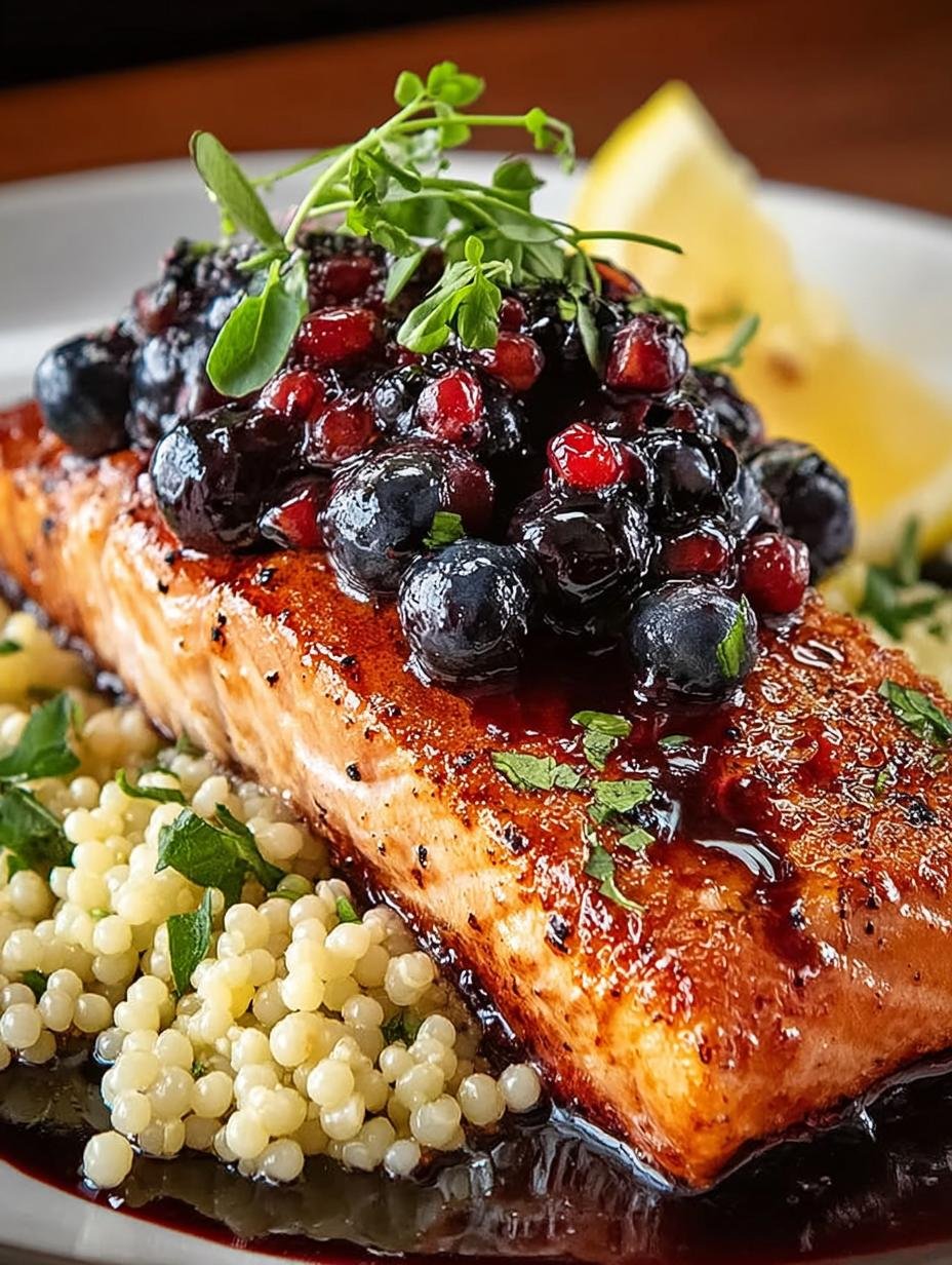 Blueberry Glazed Salmon with