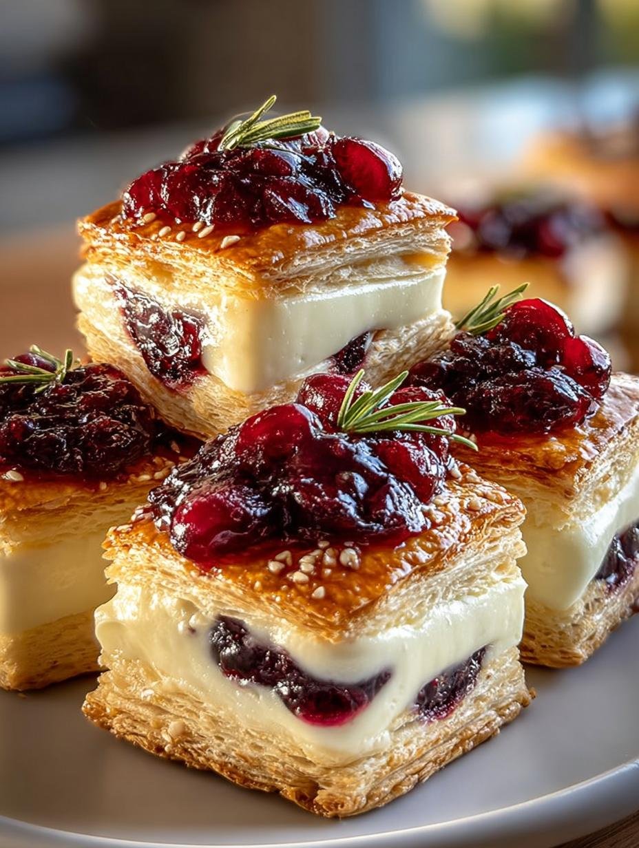 Irresistible Brie Cranberry Bites to Delight Your Guests - Brie Cranberry Bites - main visual representation