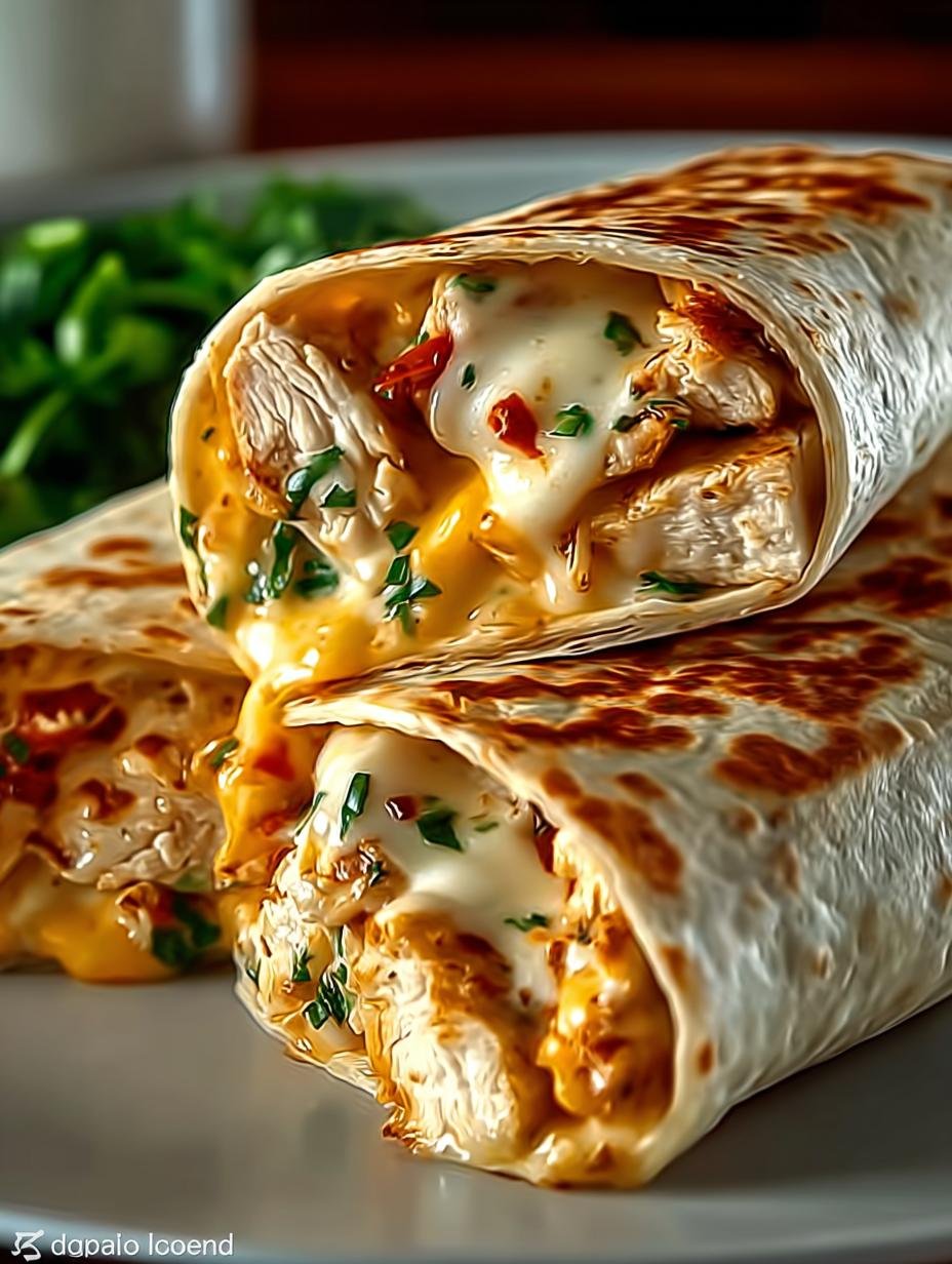 Cheesy Chicken Wrap: The Best 25-Minute Meal