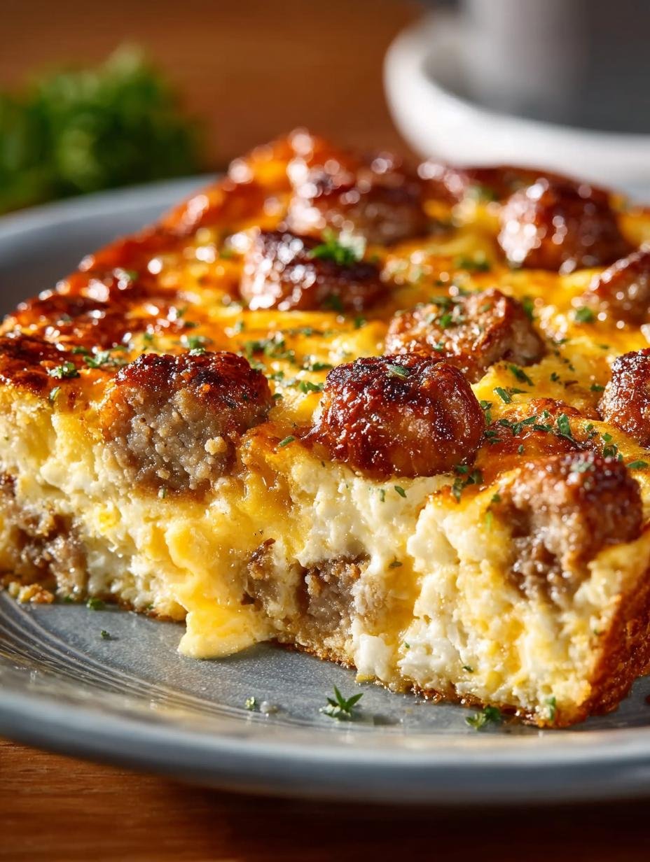 Ultimate Cheesy Sausage Breakfast Casserole Recipe - Cheesy Sausage Breakfast Casserole - main visual representation