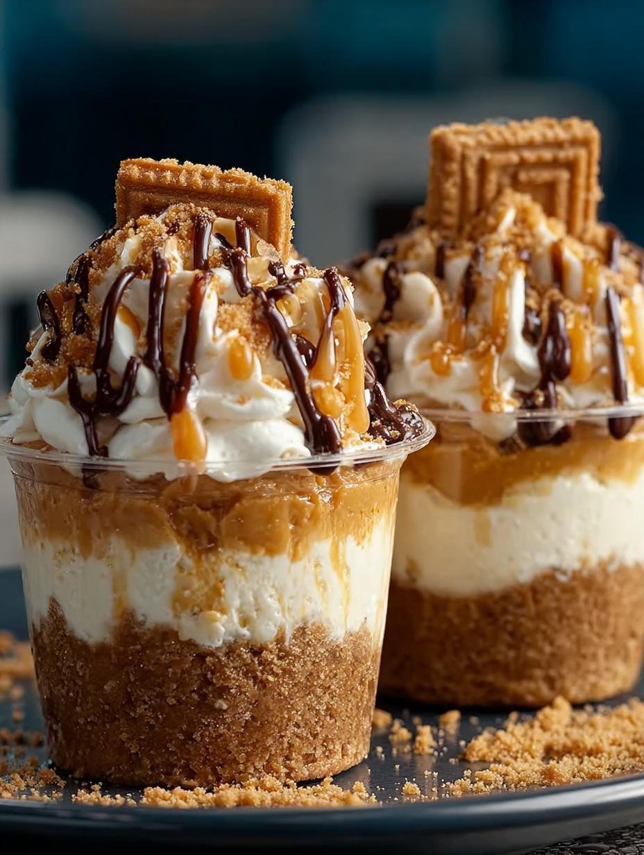 Cookie Butter Cheesecake Cups