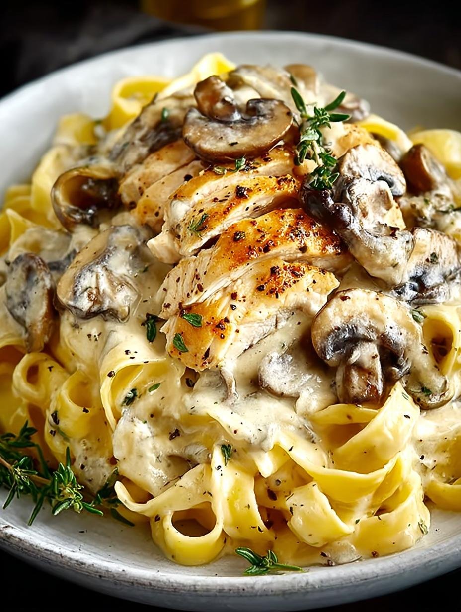 Creamy Chicken Mushroom Fettuccine: 7 Steps to Comfort - Creamy Chicken Mushroom Fettuccine - main visual representation