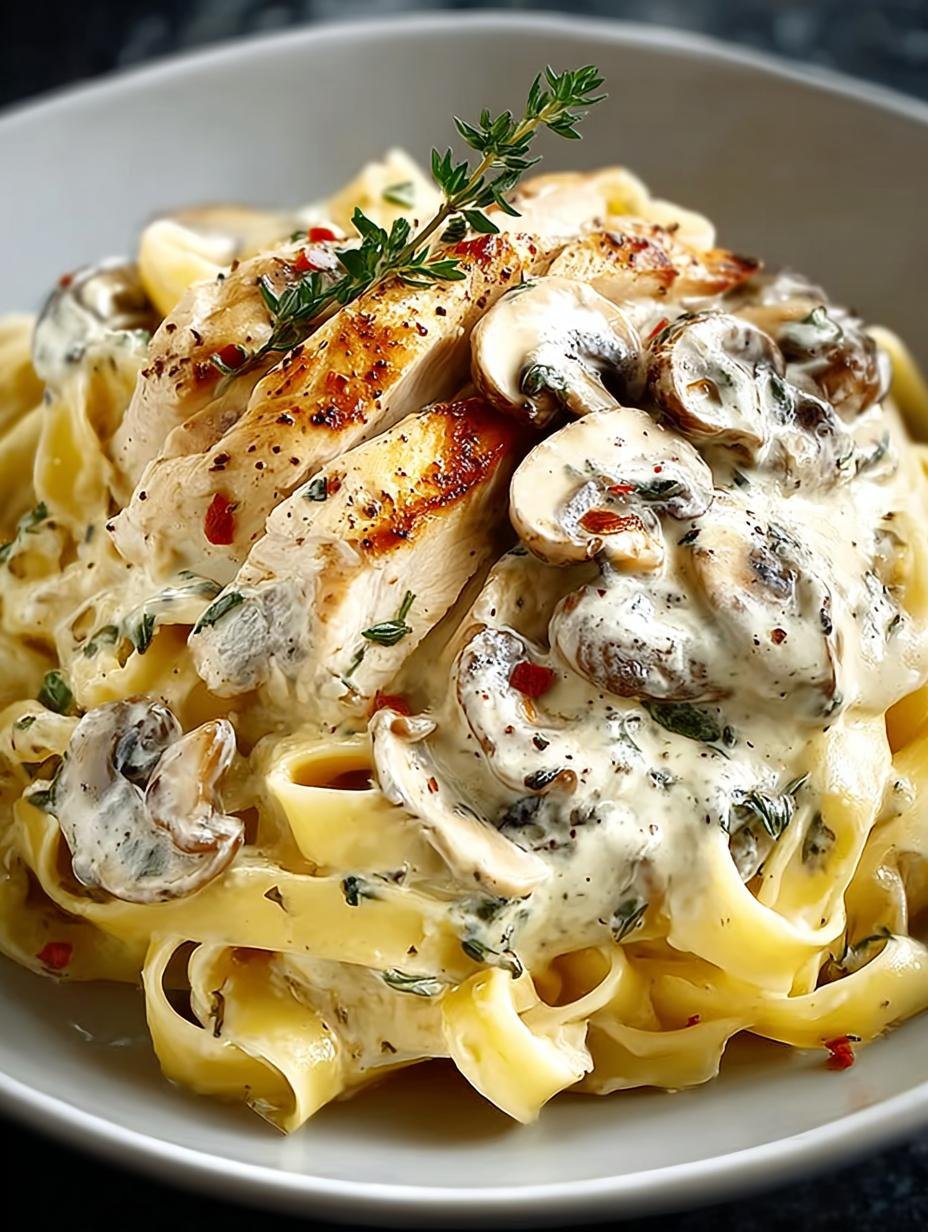 Creamy Chicken Mushroom Fettuccine: 7 Steps to Comfort